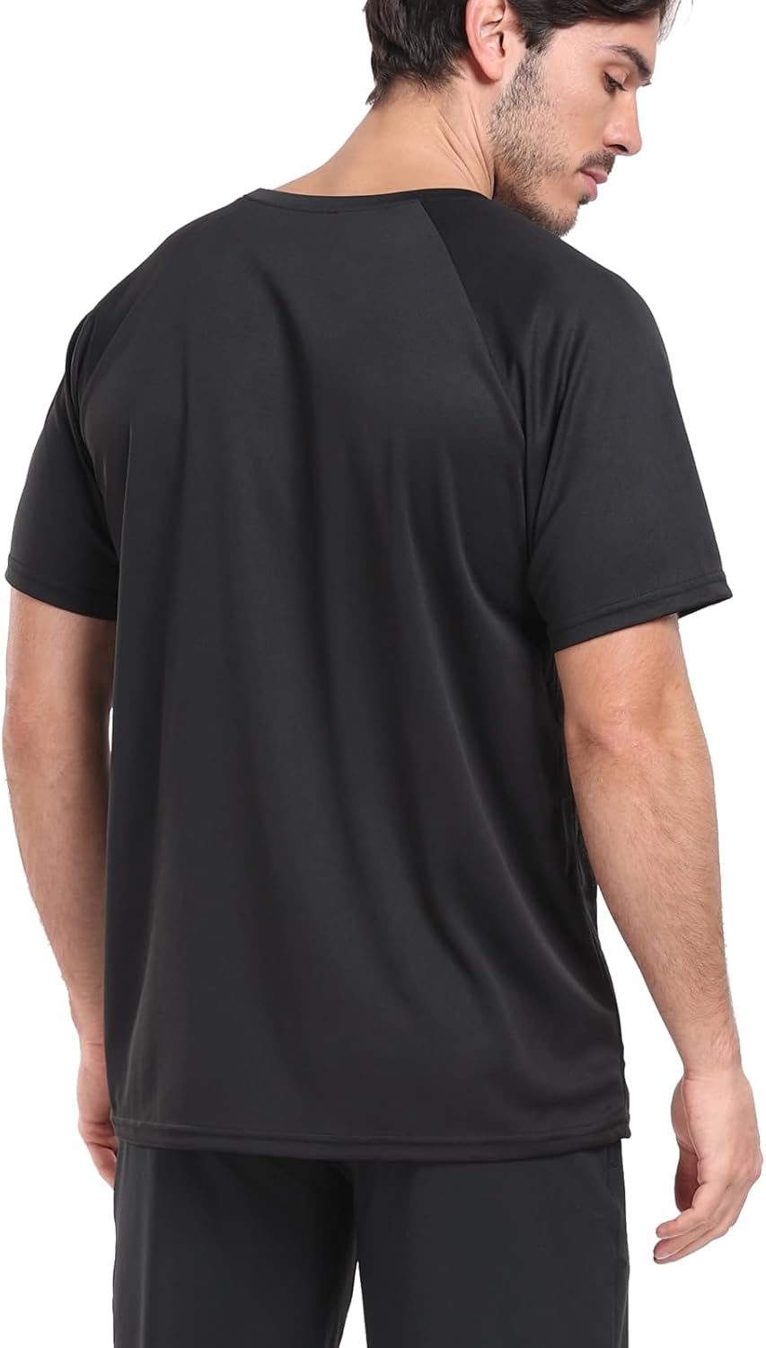 Men's 1/5 Pack Dry Fit Running Shirts - Breathable Athletic Workout Tops for Ultimate Comfort