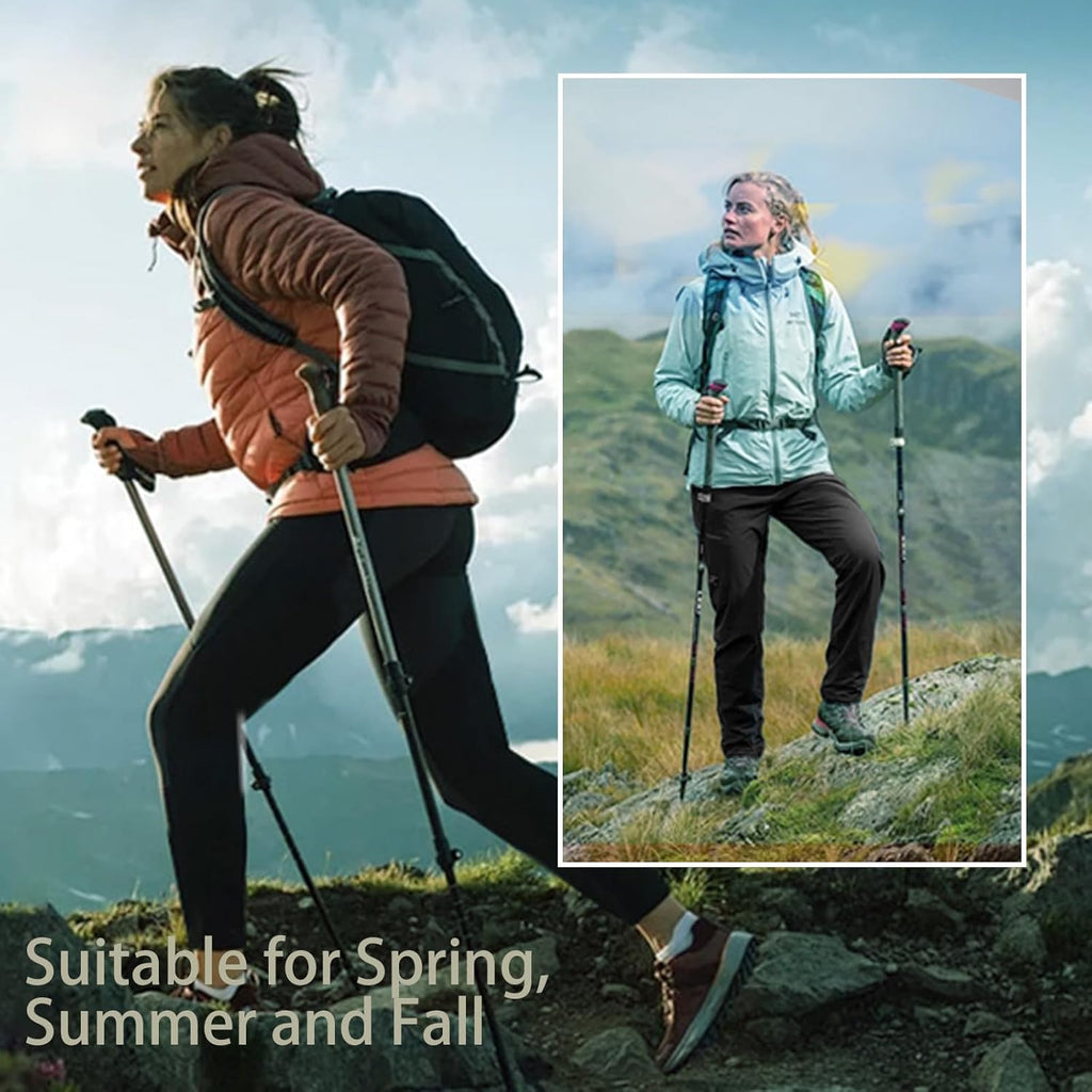Lightweight Women's Hiking Pants - Breathable, Quick-Dry, Stretchy Athletic Trousers with Zipper Pocket for Ultimate Comfort