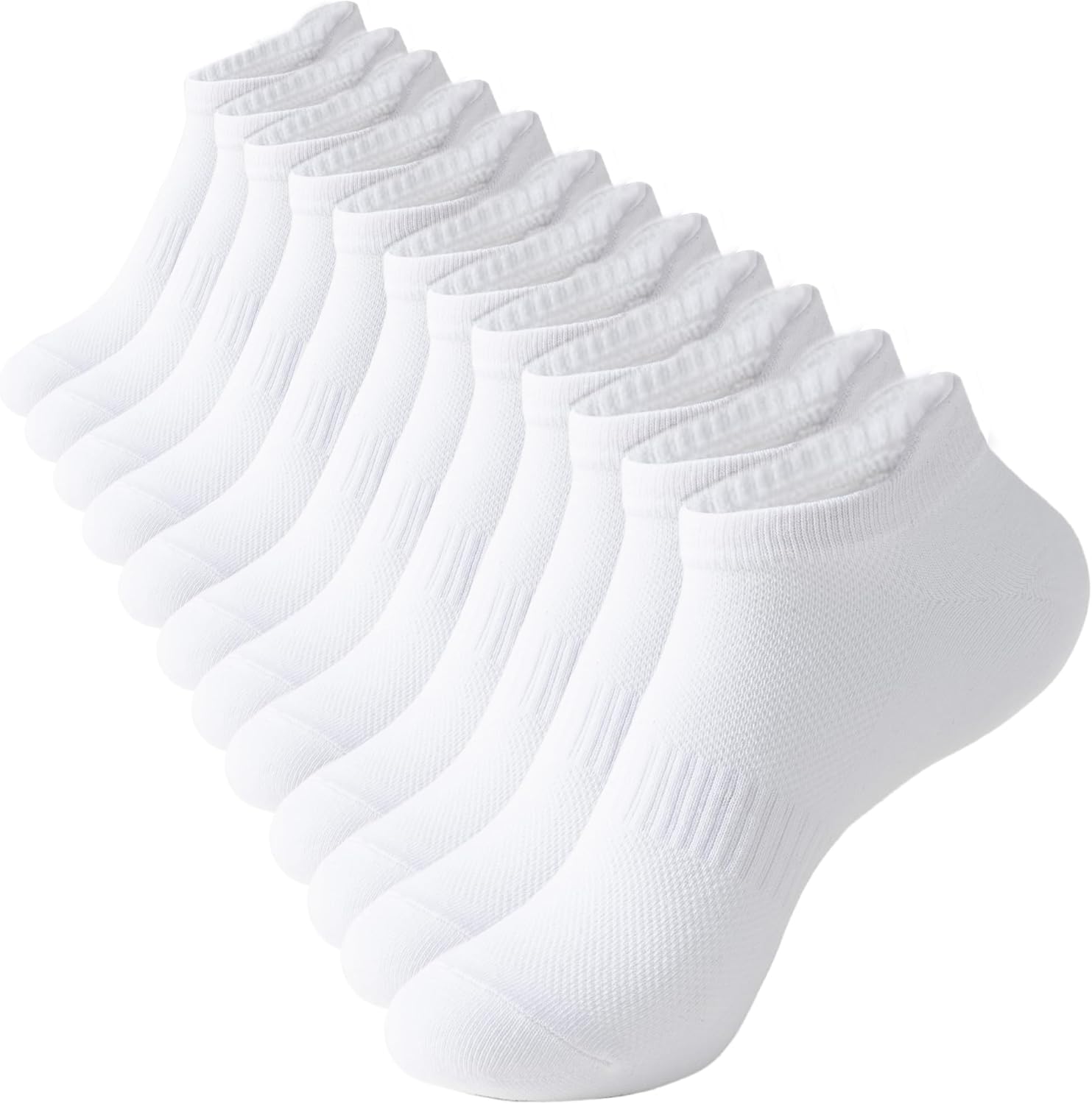 6 Pairs of Women's Low Cut Athletic Ankle Socks with Tab - Perfect for Running and Everyday Wear