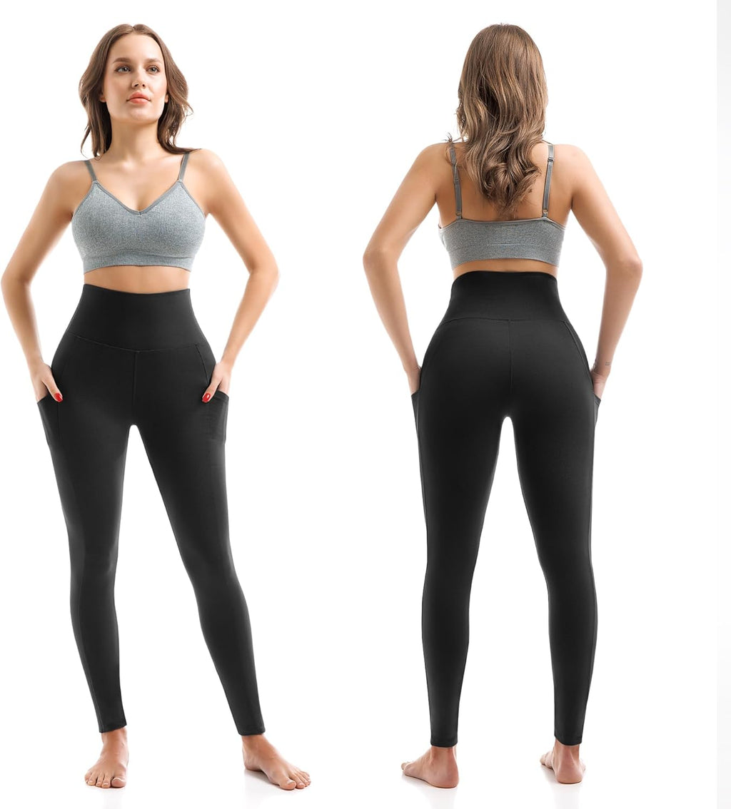 Buttery Soft High Waisted Leggings with Pockets - Full Length Capri Yoga Pants for Ultimate Comfort and Style