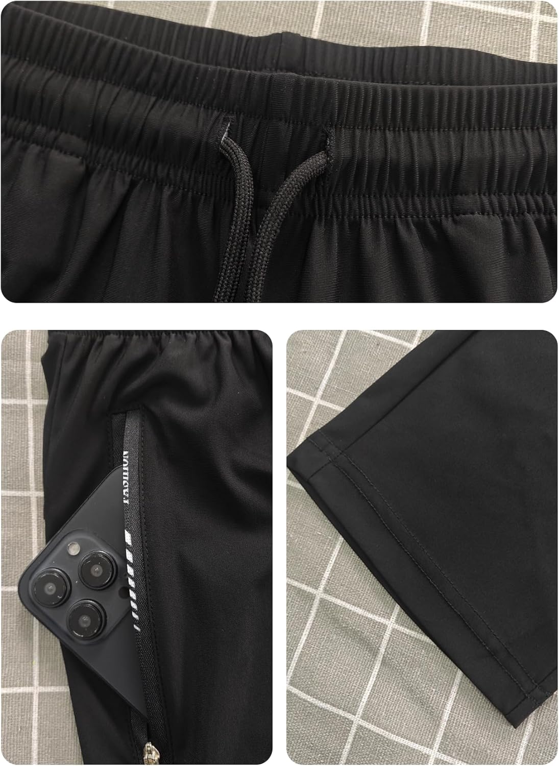 Lightweight Women's Hiking Pants - Breathable, Quick-Dry, Stretchy Athletic Trousers with Zipper Pocket for Ultimate Comfort