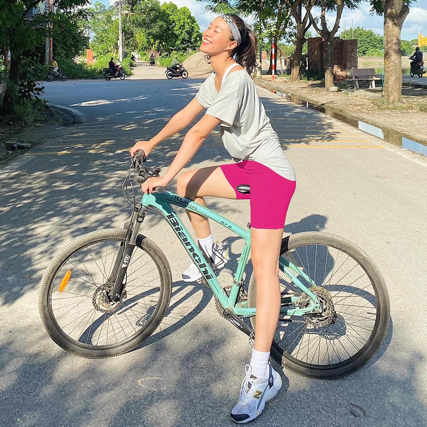 Elevate Your Workout: High Waisted Tummy Control Biker Shorts for Women - Perfect for Fitness, Running, Yoga & Gym!