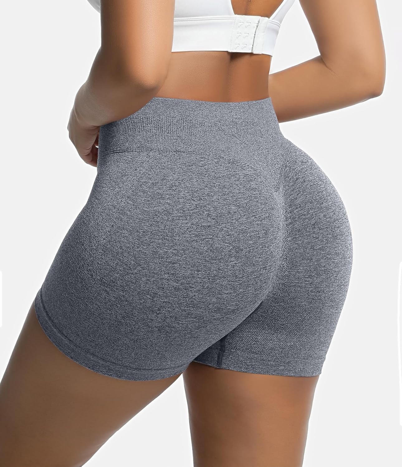 3-Pack High Waisted Seamless Scrunch Butt Lifting Workout Shorts for Women - Perfect for Gym & Yoga